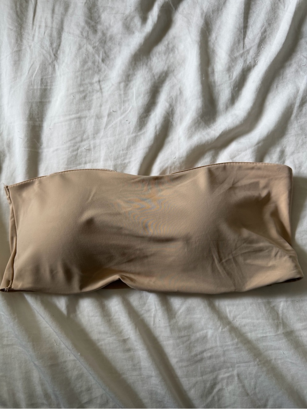True & Co. Beige Strapless Bandeau